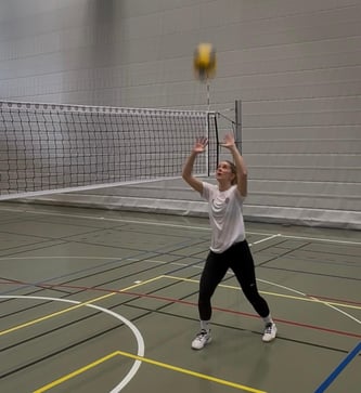 Position vor dem Zuspiel